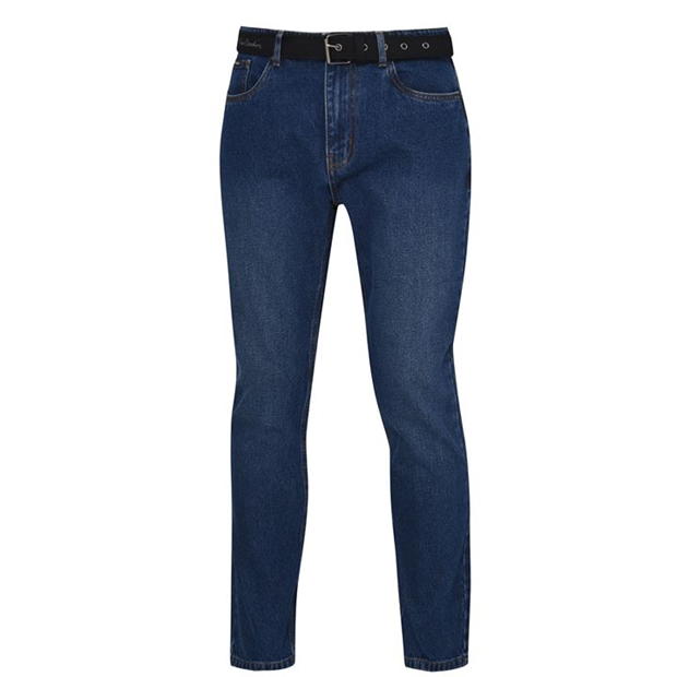 Pierre Cardin Belted Jeans Mens