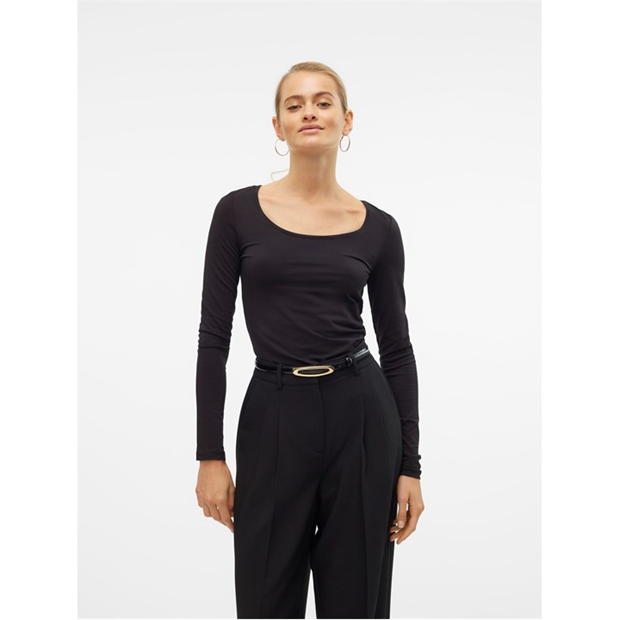 Vero Moda Maxi Long Sleeve U-Neck T-Shirt