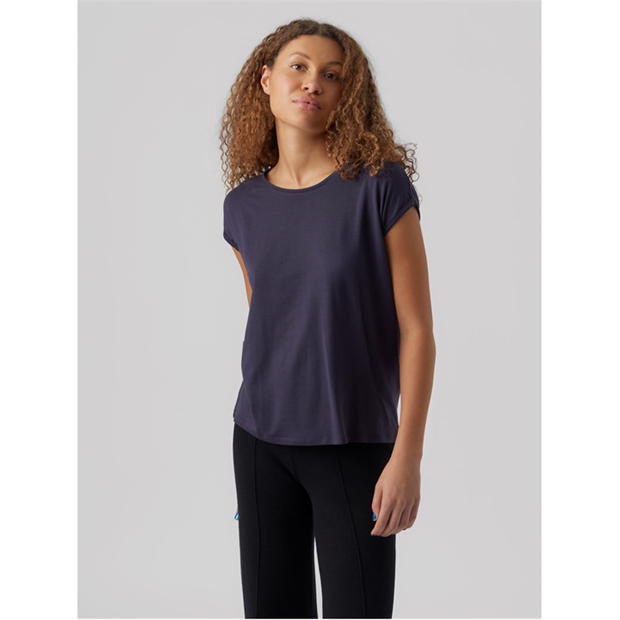 Vero Moda VM Ava Plain Shirt Sleeve T-Shirt Womens