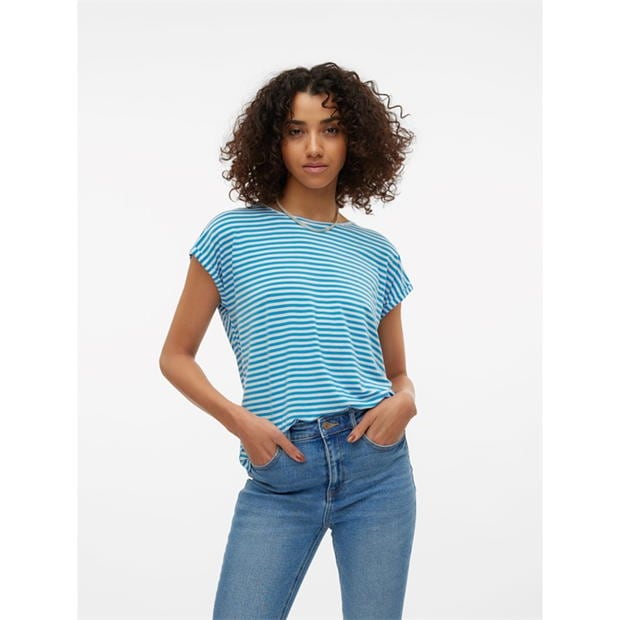 Vero Moda VM Ava Plain Shirt Sleeve T-Shirt Womens