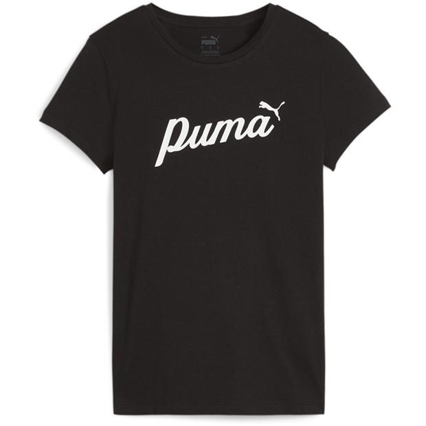 Puma Ess+ Script Tee T-Shirt Womens