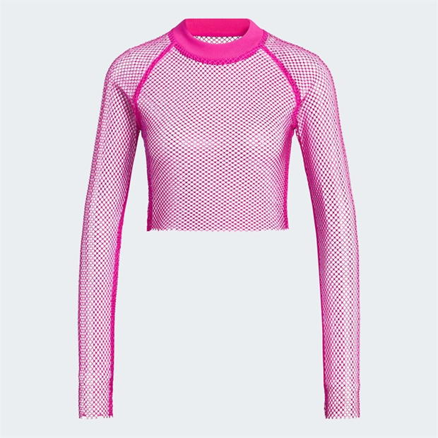 adidas Crystal Mesh Cover-Up Long-sleeve Top Womens