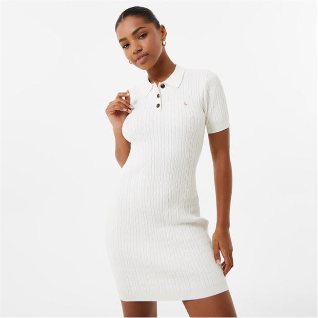 Jack Wills Polo Cable Knitted Mini Dress