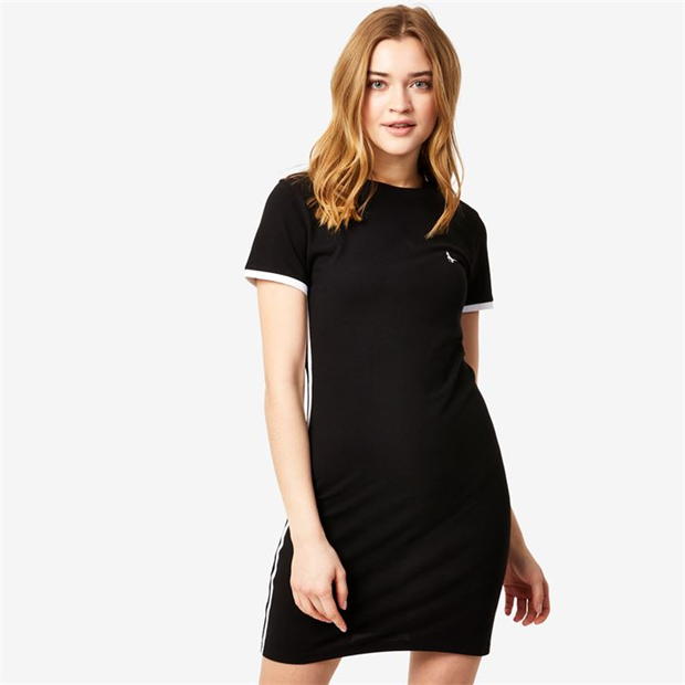 Jack Wills Goodrington Side Stripe Ringer Mini Dress