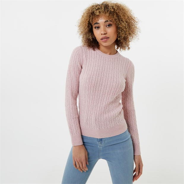 Jack Wills Tinsbury Merino Wool Blend Cable Knitted Jumper