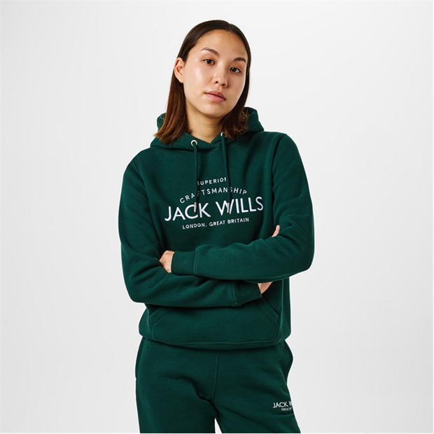 Jack Wills Hunston Graphic Logo Hoodie