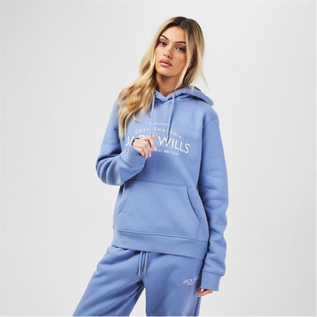 Jack Wills Hunston Graphic Logo Hoodie