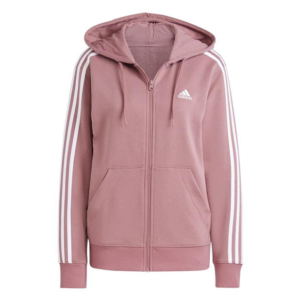 adidas 3 Stripe Zip Track Hoodie Ladies