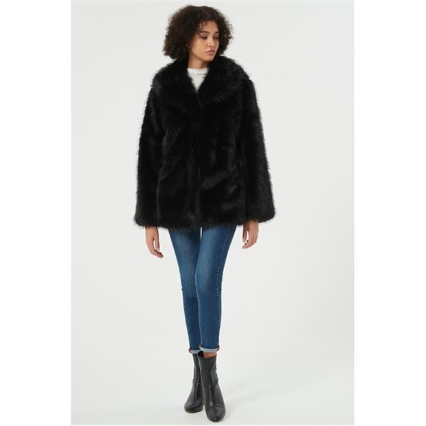 Be You Faux Fur Fluffy Coat