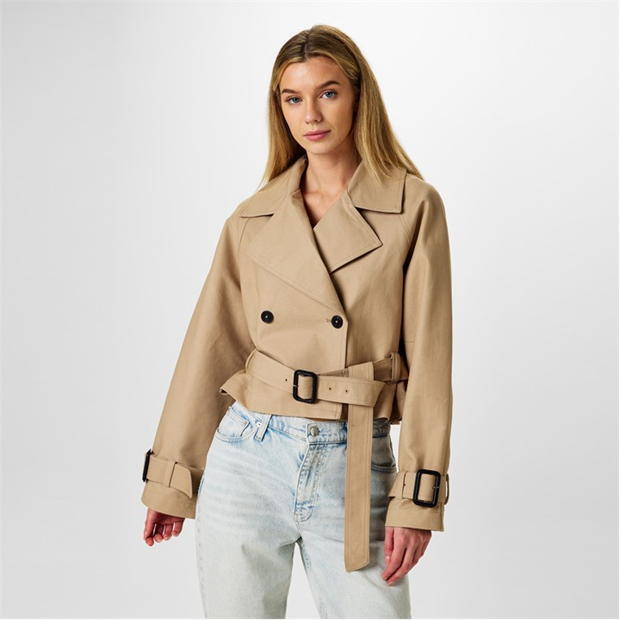 Jack Wills Crop Mryl Trench Ld51