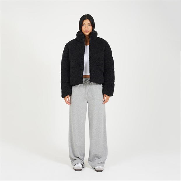 Be You Borg Crop Puffer Jacket