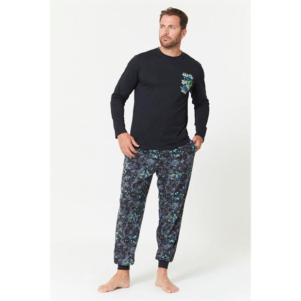 Studio Long Sleeve T-Shirt and Fleece Pants Gaming PJ Set
