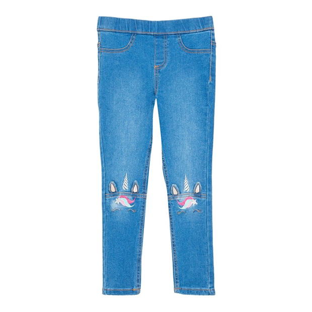 Studio Girls Cat Pull On Jeans Blue