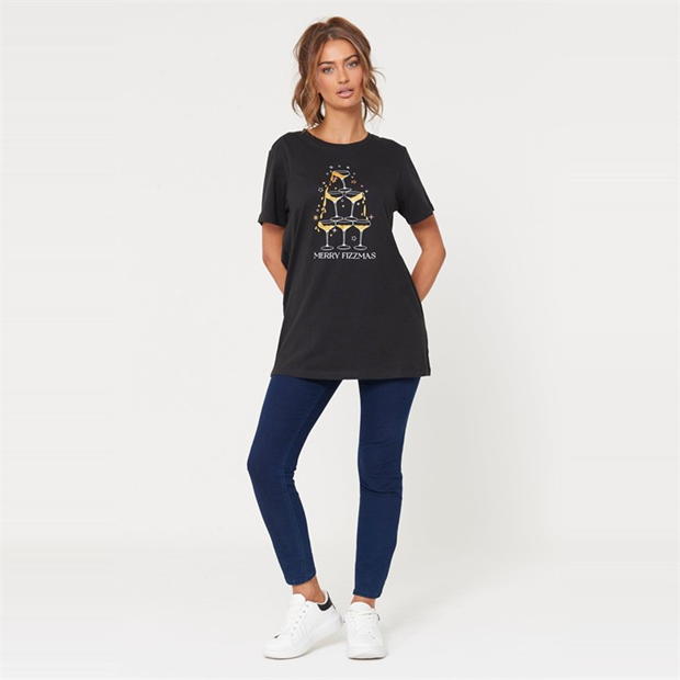 Be You Merry Fizzmass Slogan T-Shirt