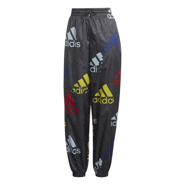 adidas Essentials Multi-Colored Logo Loose Fit Woven Trac Jogger Womens