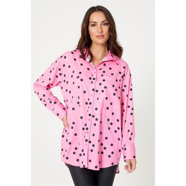 Studio Sleeve Pink Spot Shirt