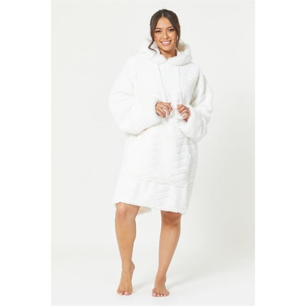 Be You Luxury Faux Fur Snuggle Hoodie White