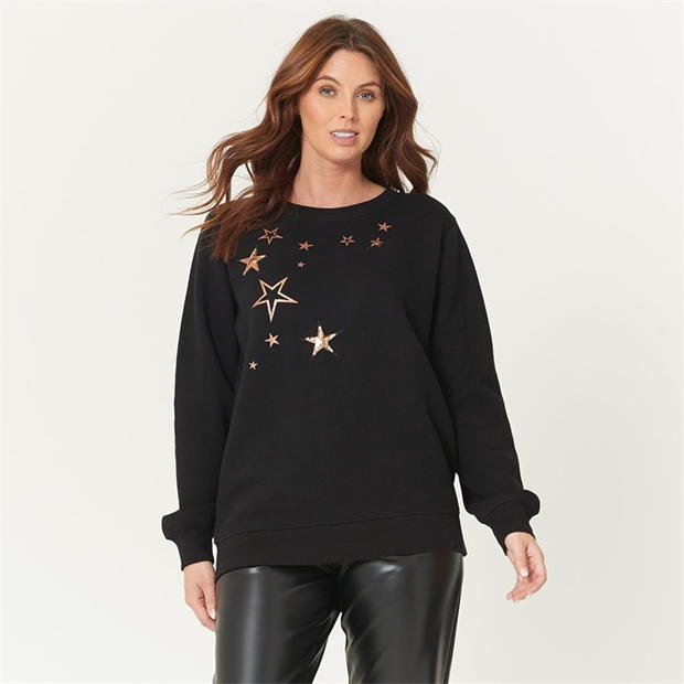 Be You You Sequin Star Sweater