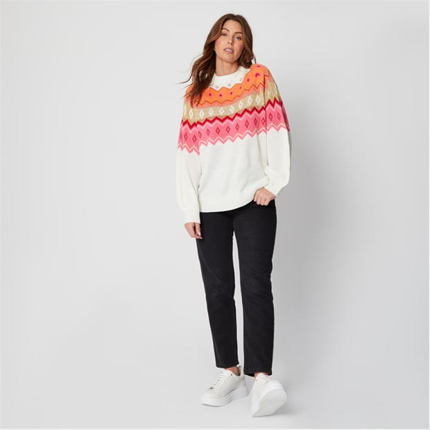 Be You Fairisle Lurex Jumper