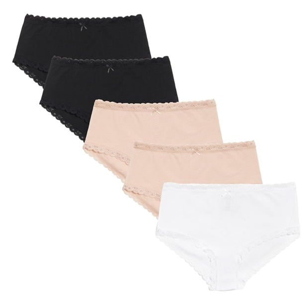 Be You 5 Pack Lace Trim Shortie Briefs