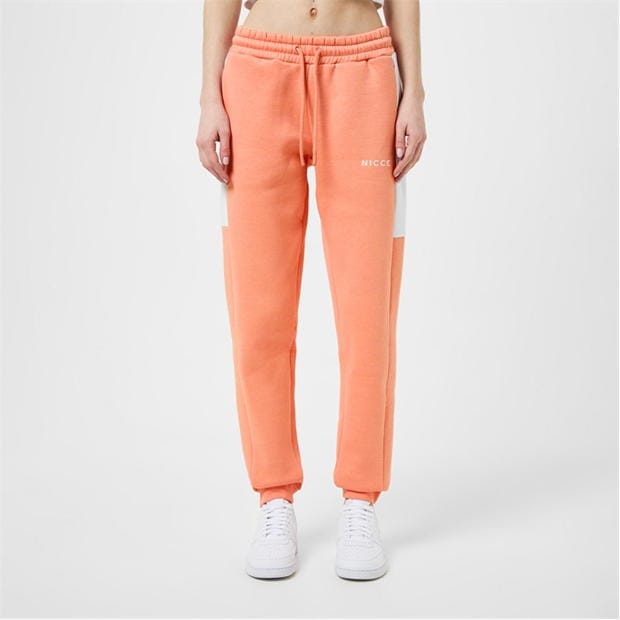 Nicce Womens Adra Jogger - Apricot Peach / White