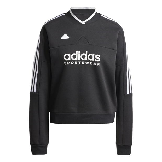 adidas Tiro Cut 3-Stripes Fleece Sweatshirt Womens