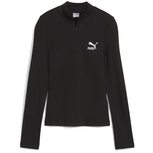 Puma Ribbed Half-Zip Long Sleeve