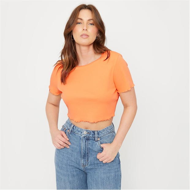 Be You You Crop Rib Tee