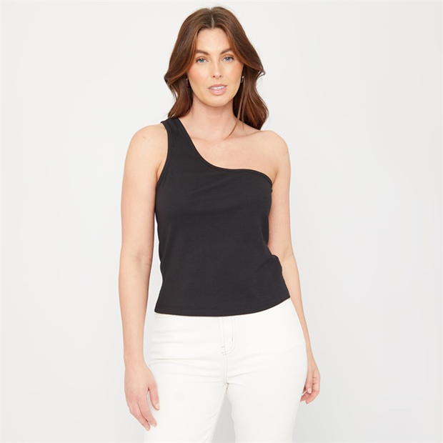 Be You One Shoulder Rib Top