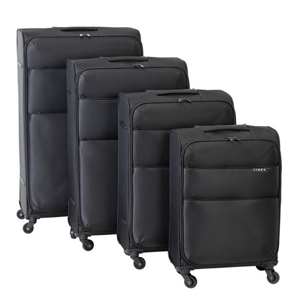 Linea Sorento Fabric luggage soft shell travel suitcase super light trolley case