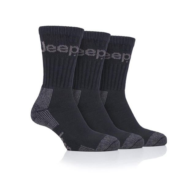 Jeep 3 Pack Terrain Boot Sock Mens