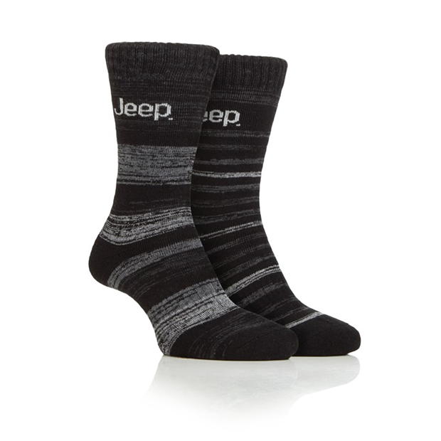 Jeep 2 Pack Thermal Boot Socks Mens