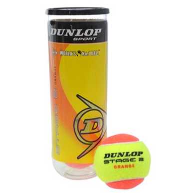 Dunlop Mini Tennis Orange 3 Ball Tube