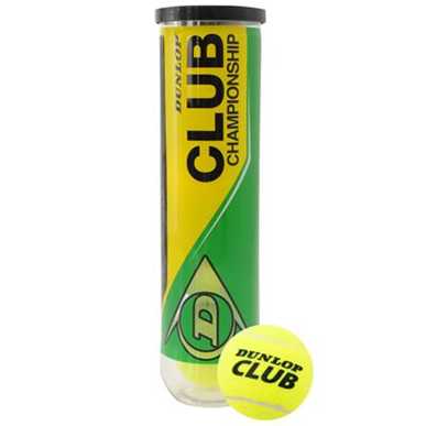 Dunlop Club Championship 4 Pack Tennis Balls 