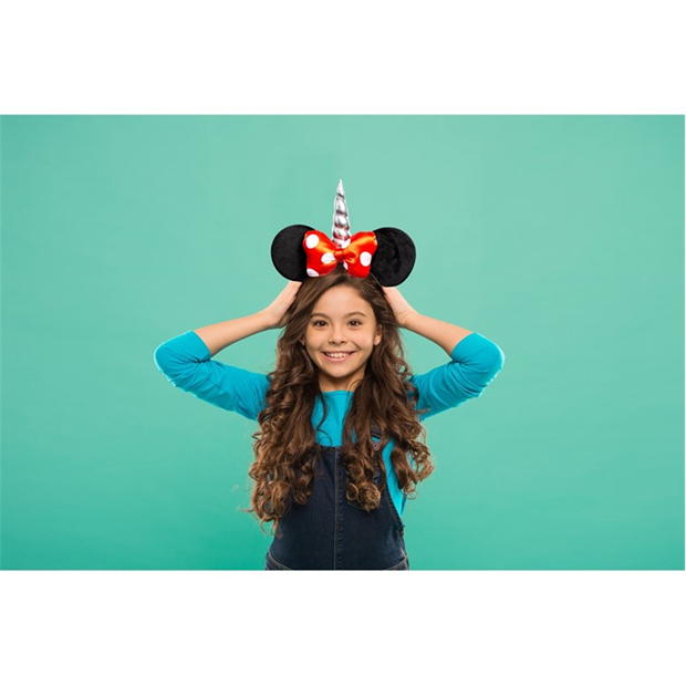 Disney Minnie Mouse Red Bow Unicorn Headband