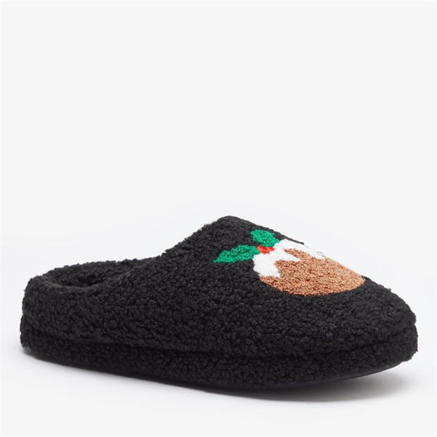 Studio Christmas Pudding Slippers