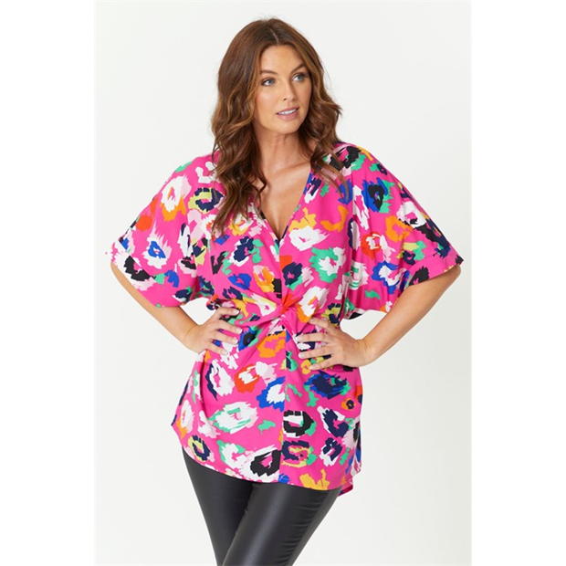 Be You Print Knot Top