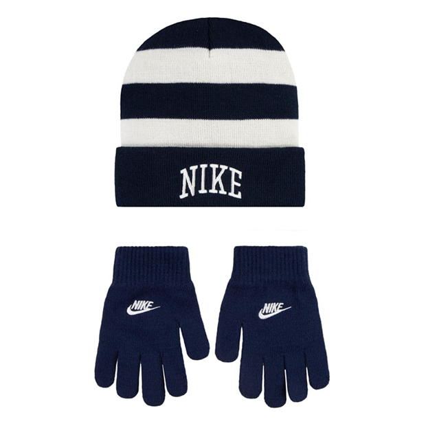 Nike Stripe Beanie Set Juniors