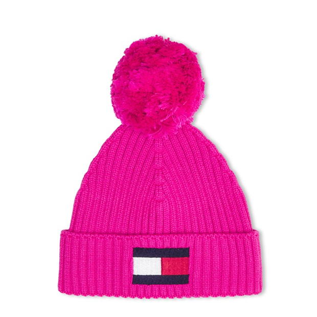 Tommy Hilfiger Big Flag Pom Pom Beanie Junior