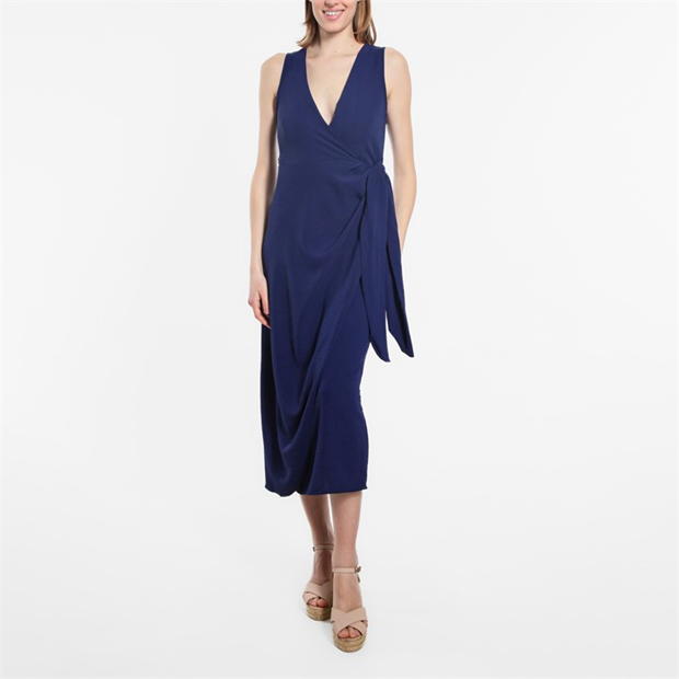 Be You Sleeveless Wrap Dress