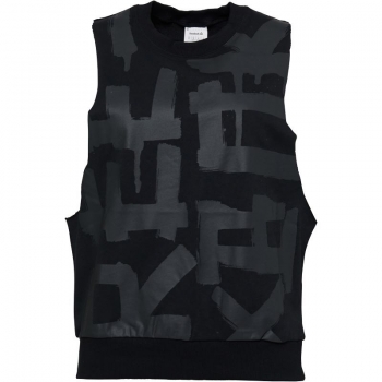 Reebok Womens Yoga French Terry Muscle Tank Black 8(XS)